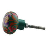 Sophia Multicoloured Boho Wooden Door Knob