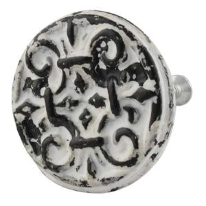 Jemima Antique White Cast Iron Door knob