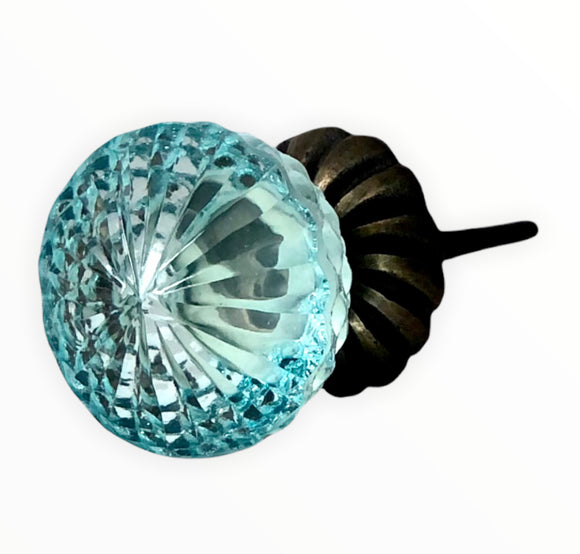 Lara Blue Glass Door knob