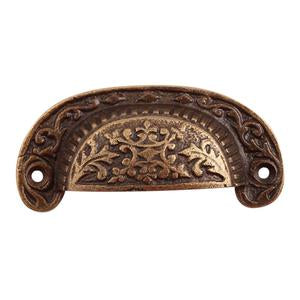 Floral Cast Iron Style Handle