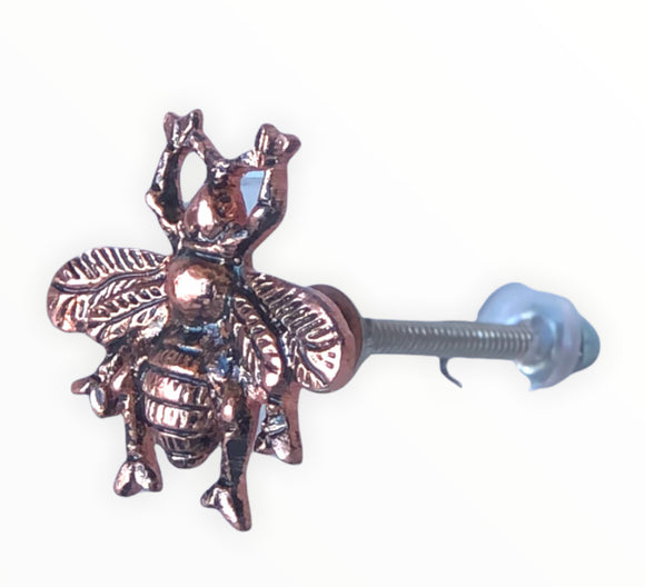 Copper Queen Bee Door Knob